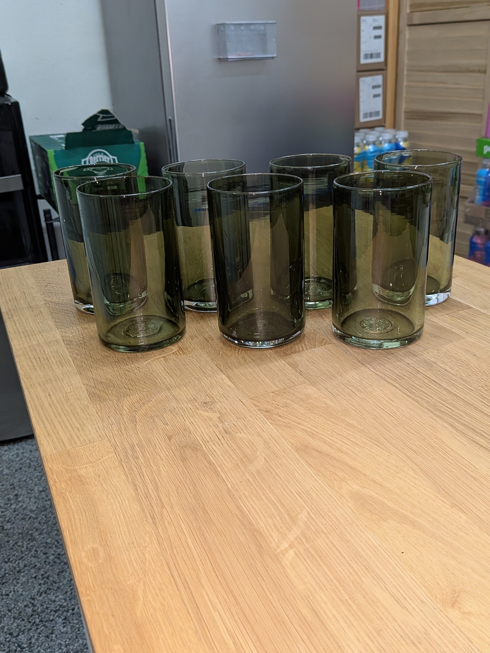 Glassybaby Green Glass Tumbler Set - Set Of 7